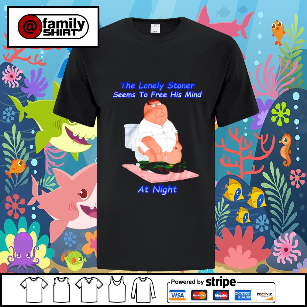 the lonely stoner seems to free his mind shirt